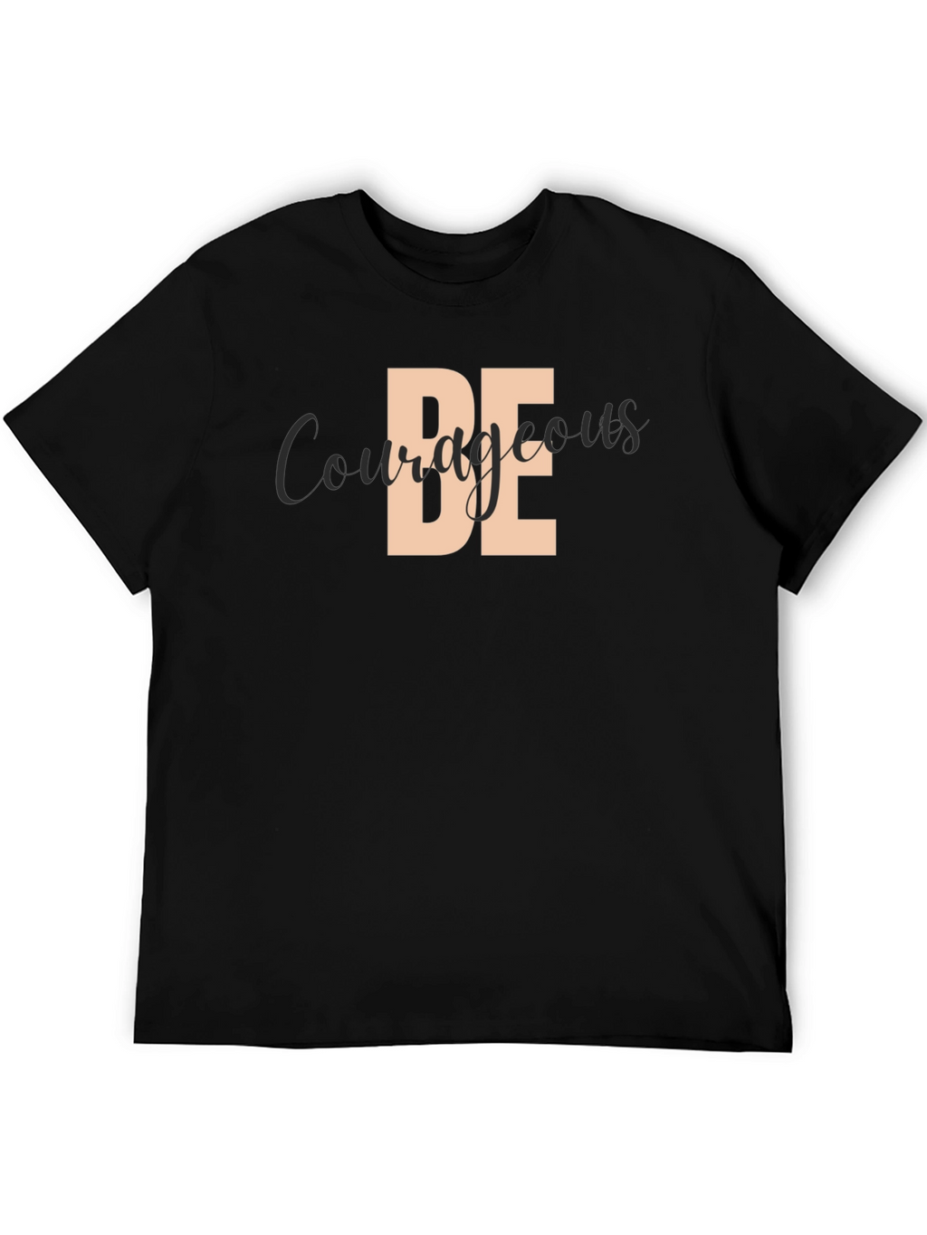 Be Courageous Black Graphic Tee