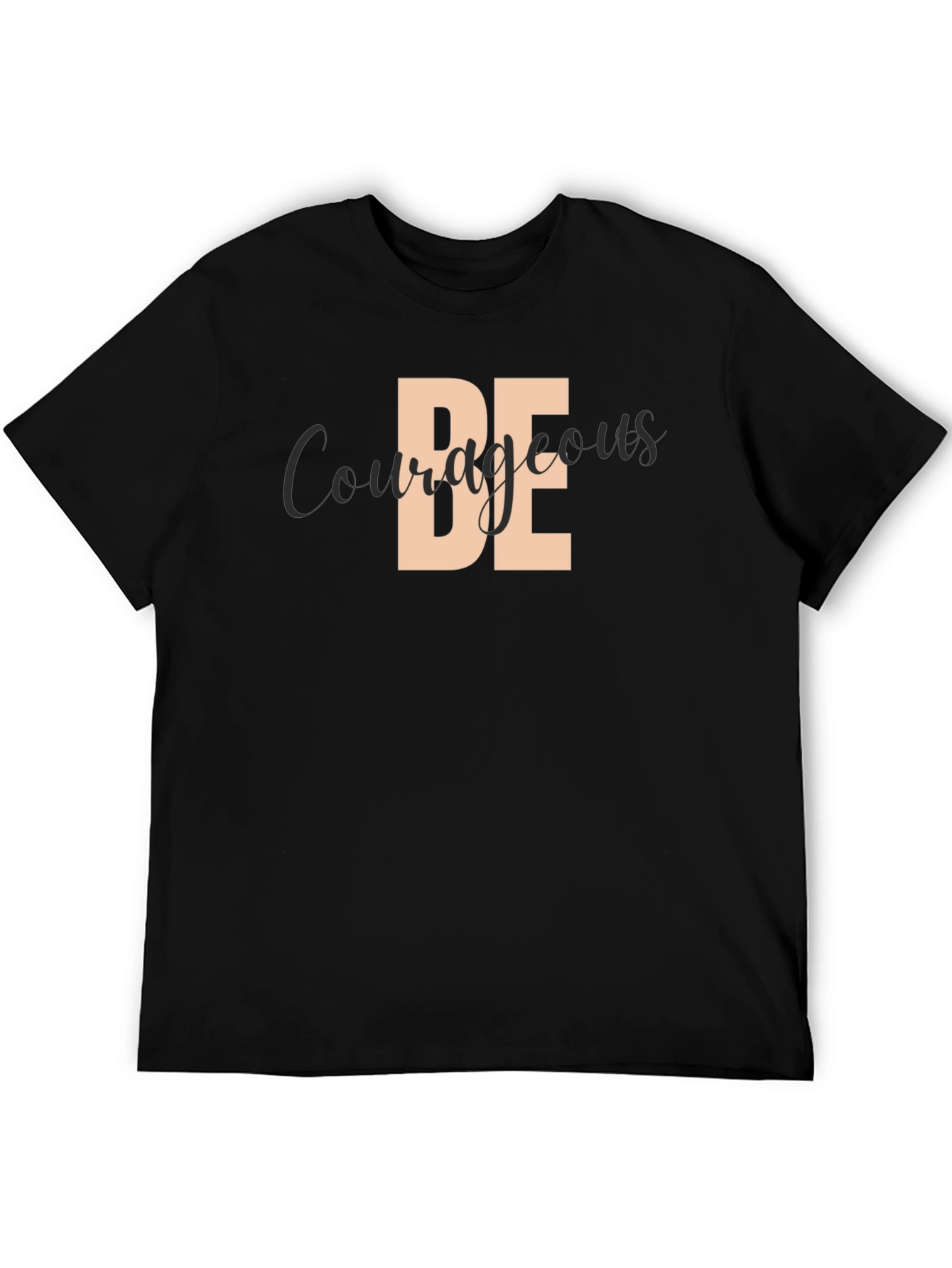 Be Courageous Black Graphic Tee