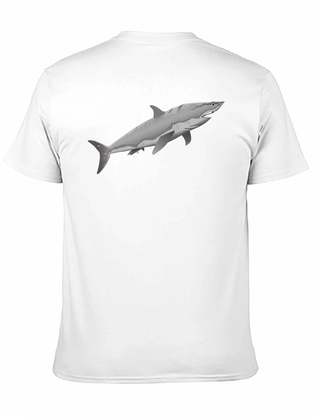 Shark Graphic Tee - Black Cotton T-Shirt