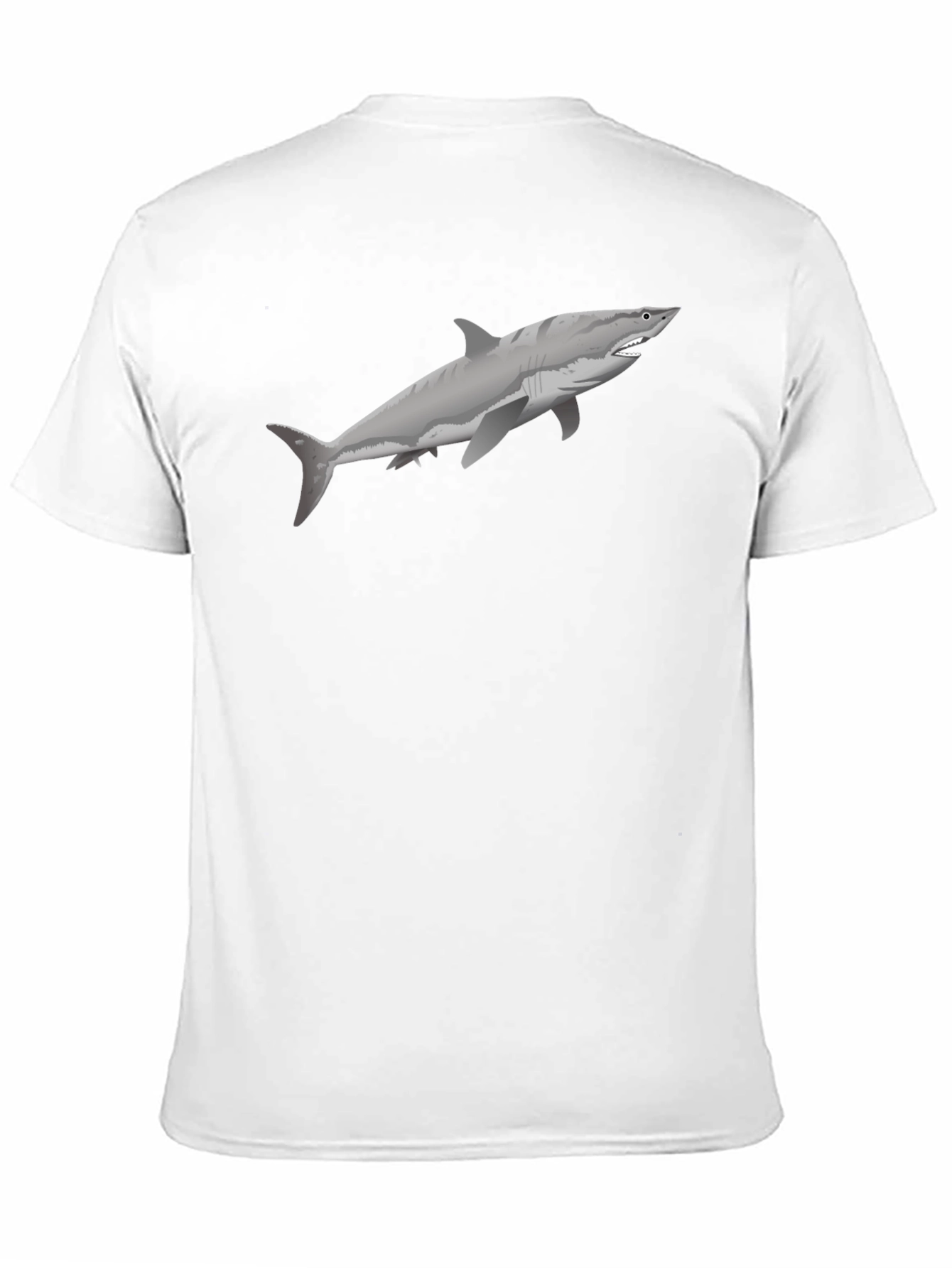 Shark Graphic Tee - Black Cotton T-Shirt