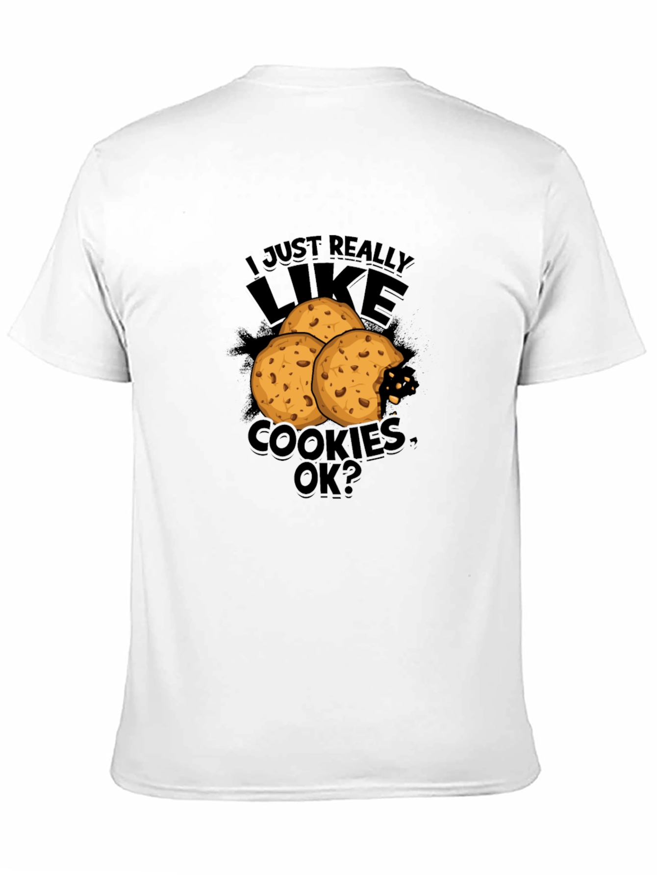 Cookie Lover Graphic Tee - Black T-Shirt