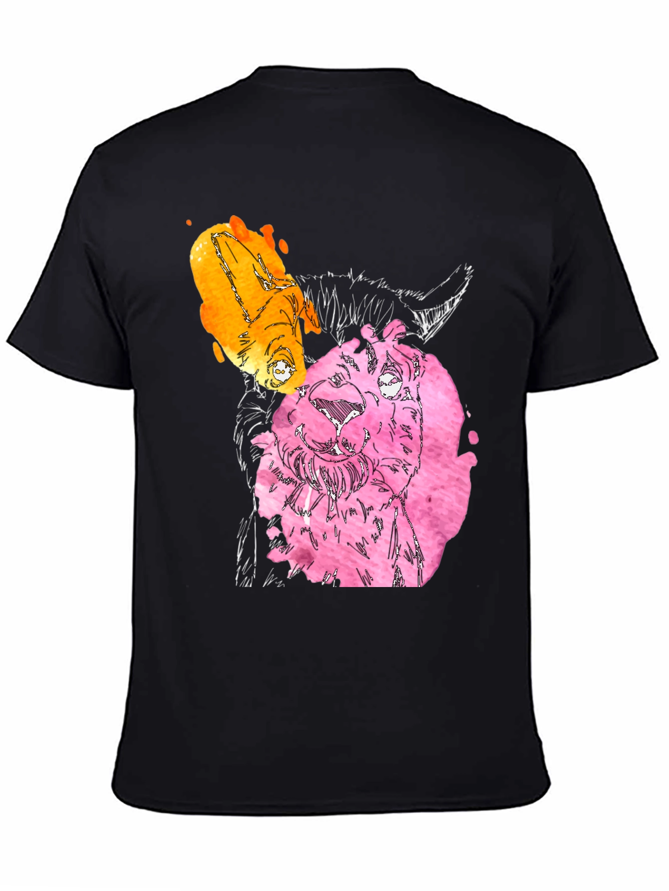 Watercolor Goat Graphic Tee - Unique Animal Art Shirt