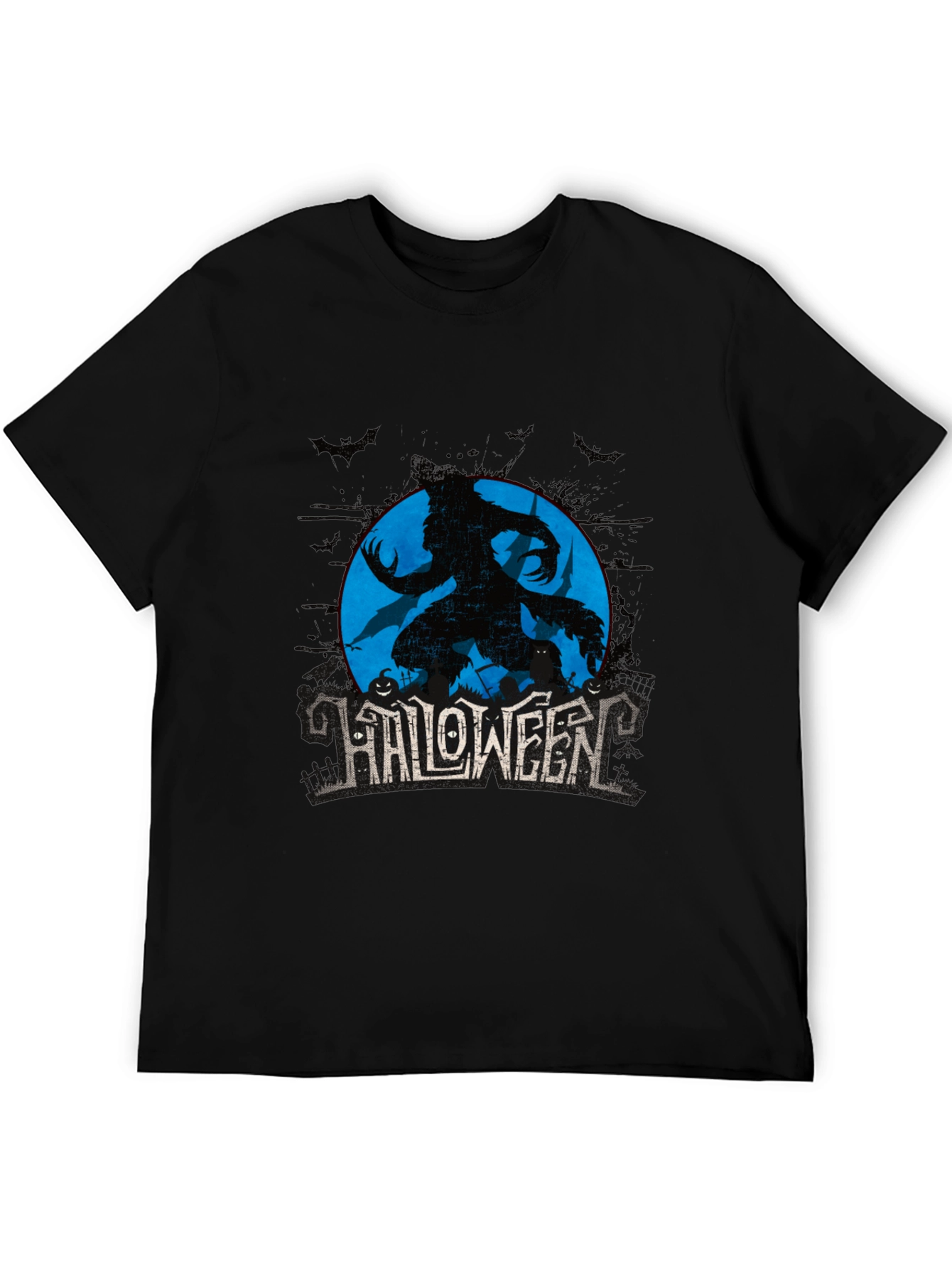 Halloween Werewolf Graphic T-Shirt