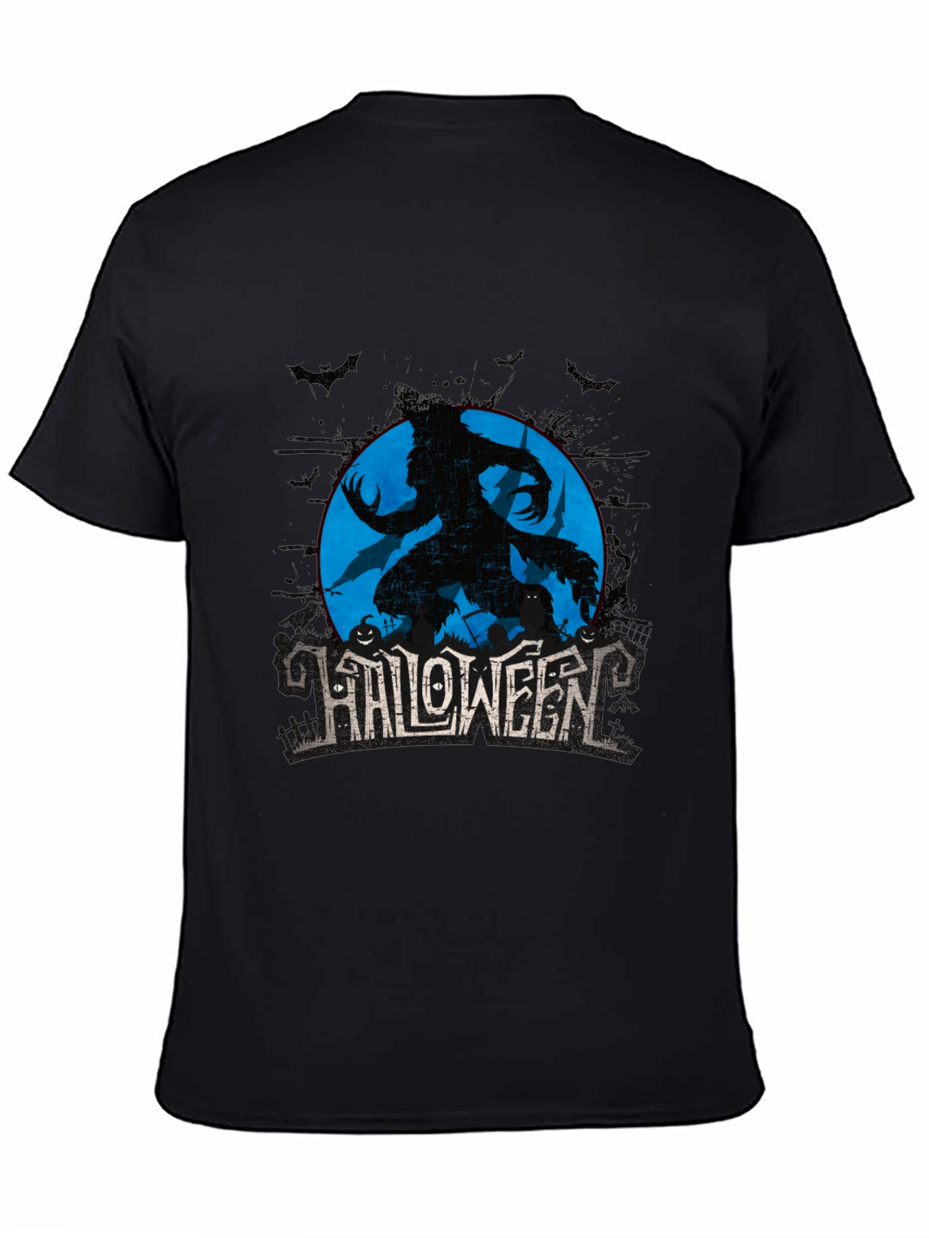 Halloween Werewolf Graphic T-Shirt