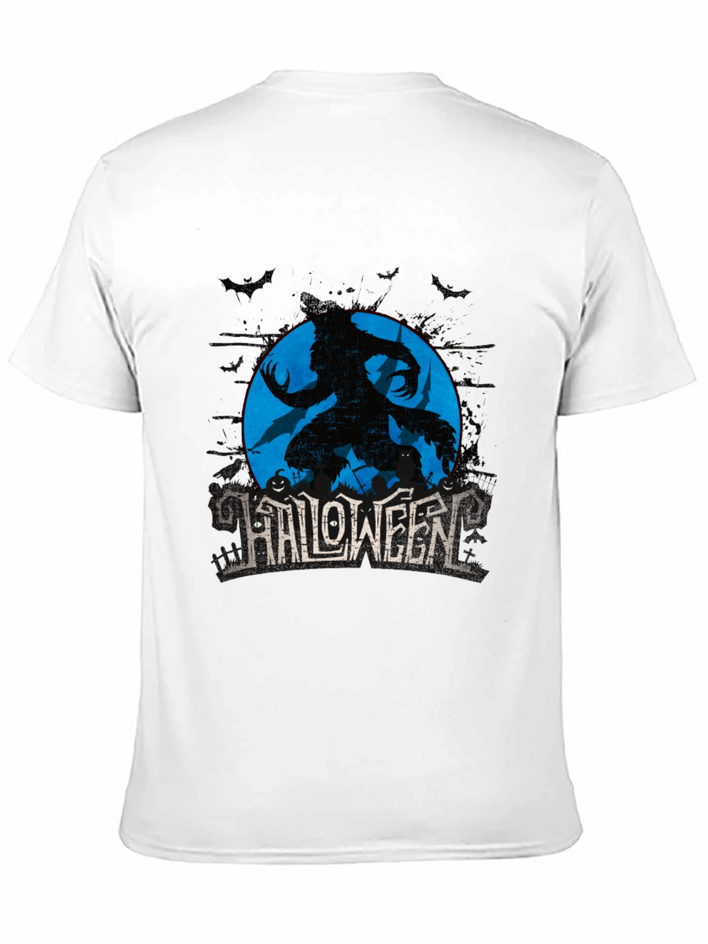 Halloween Werewolf Graphic T-Shirt