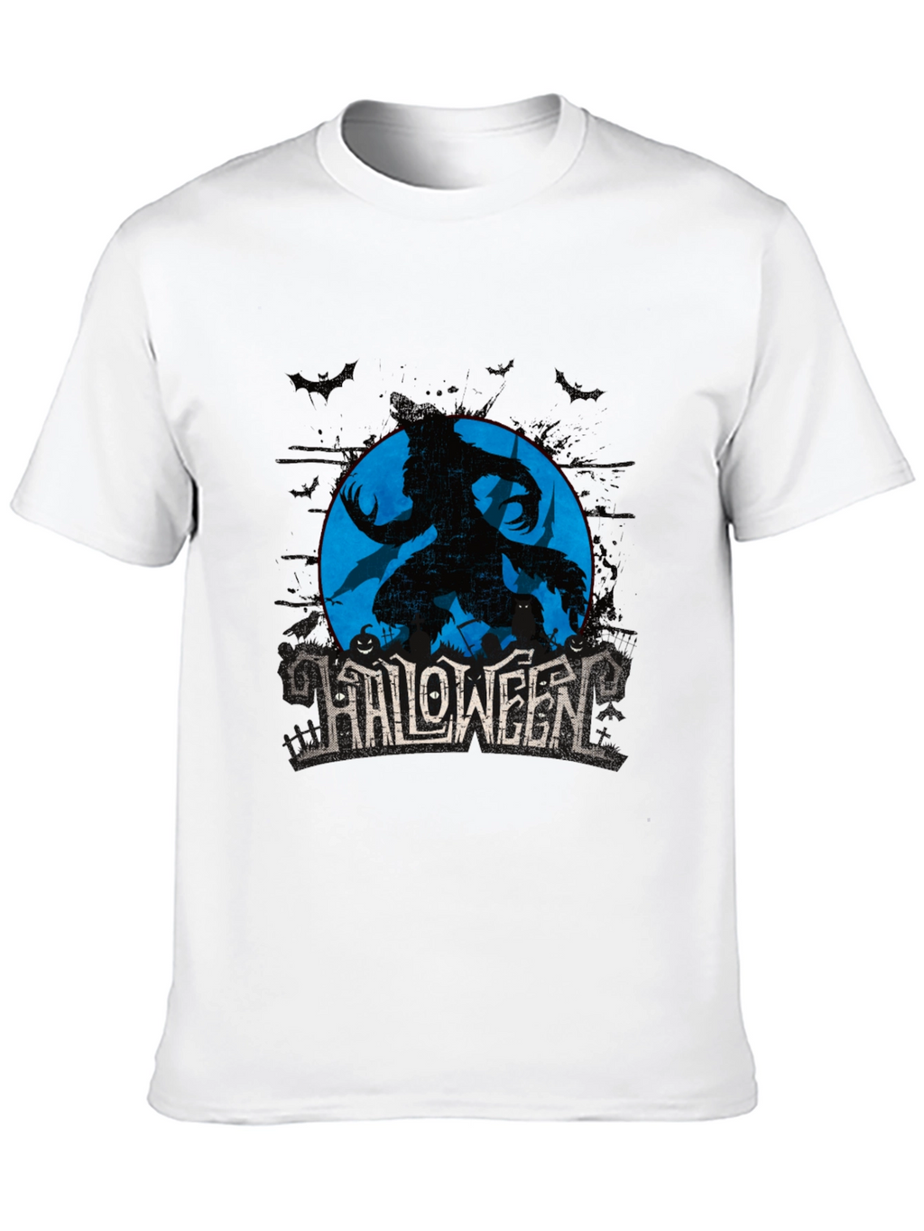 Halloween Werewolf Graphic T-Shirt