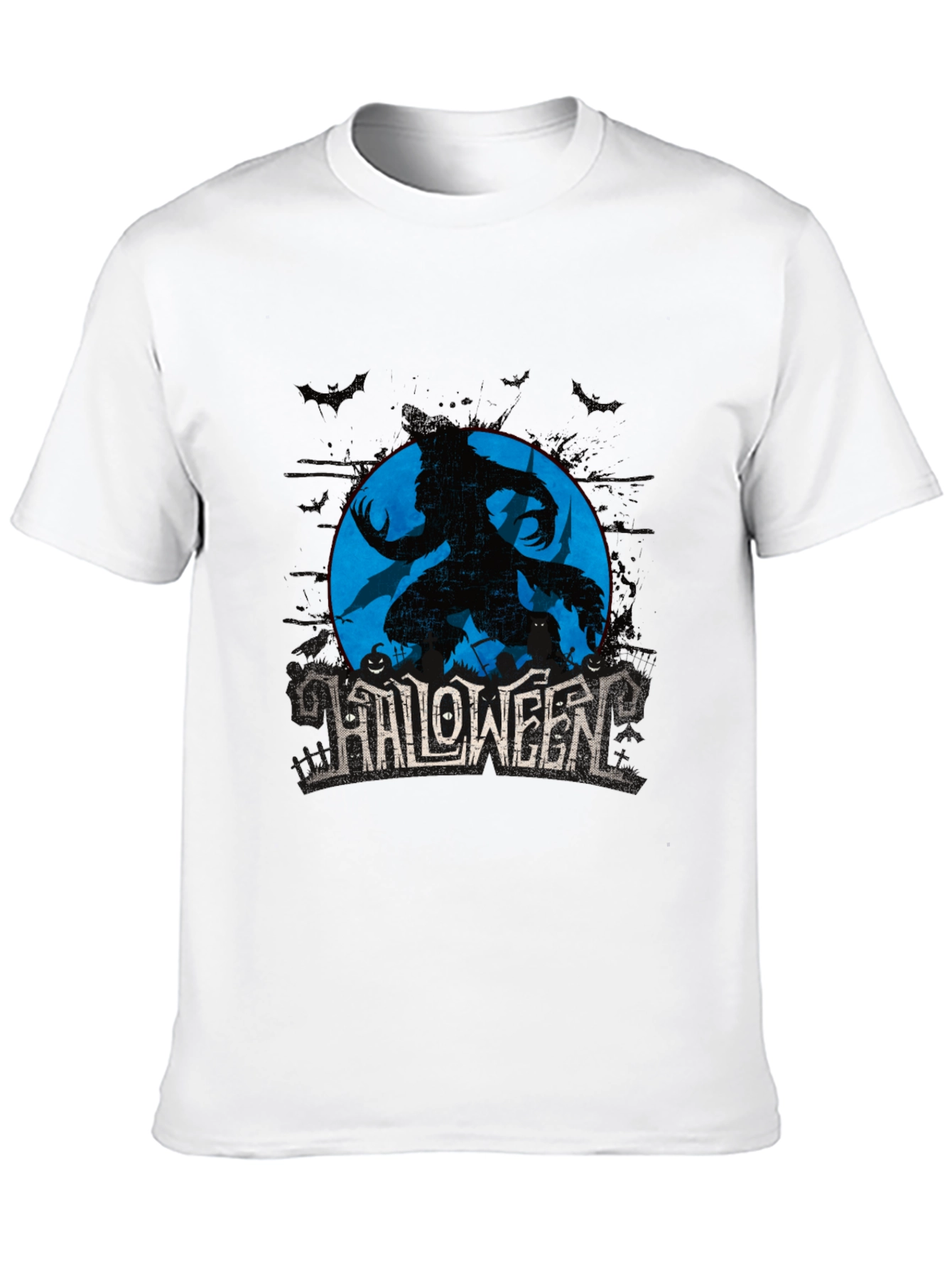 Halloween Werewolf Graphic T-Shirt