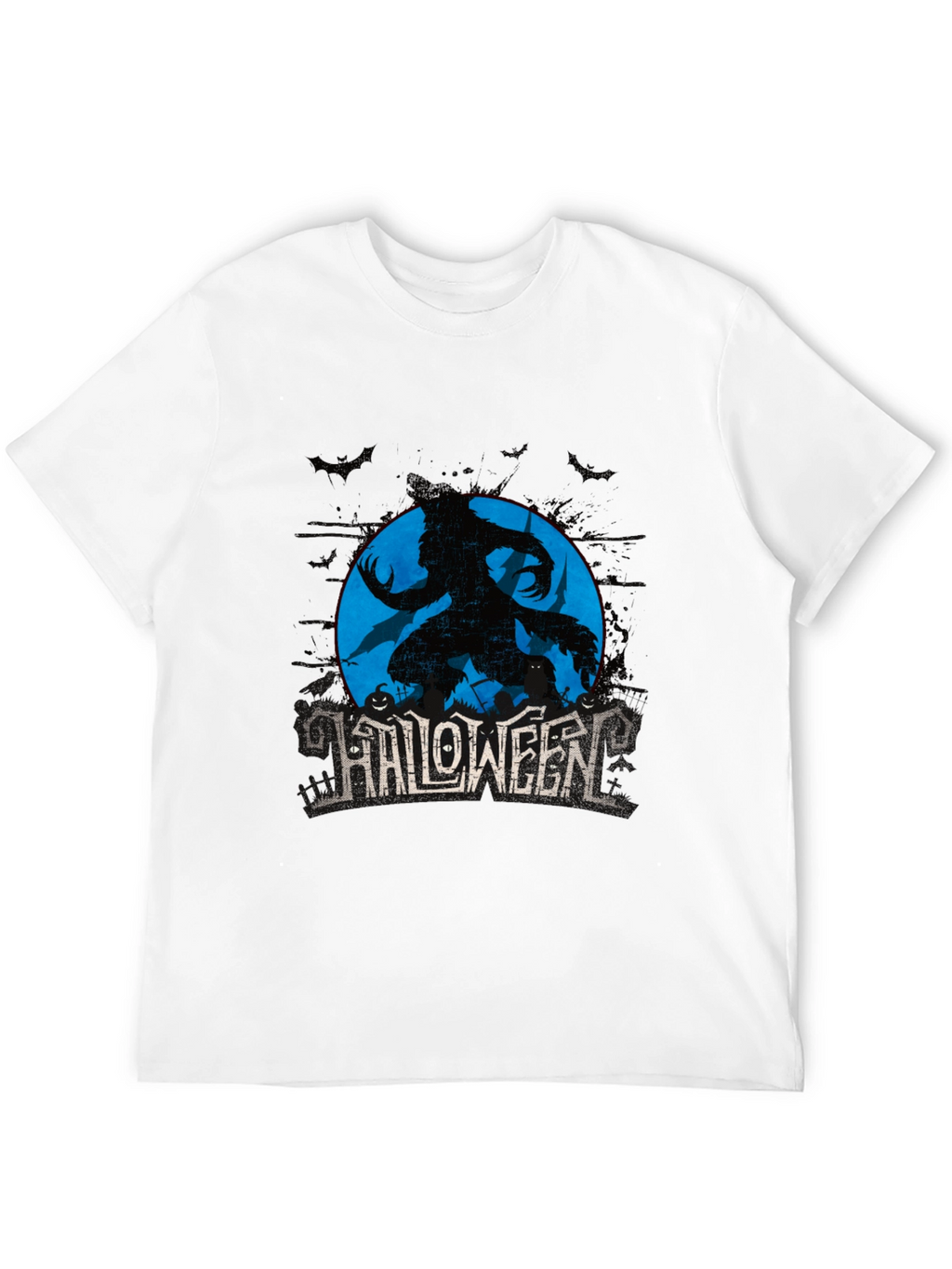 Halloween Werewolf Graphic T-Shirt