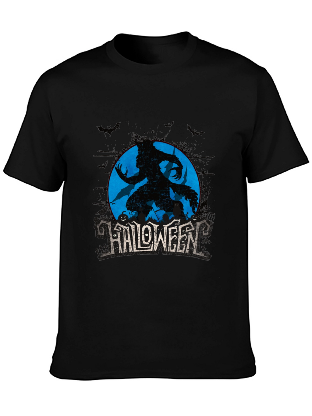 Halloween Werewolf Graphic T-Shirt