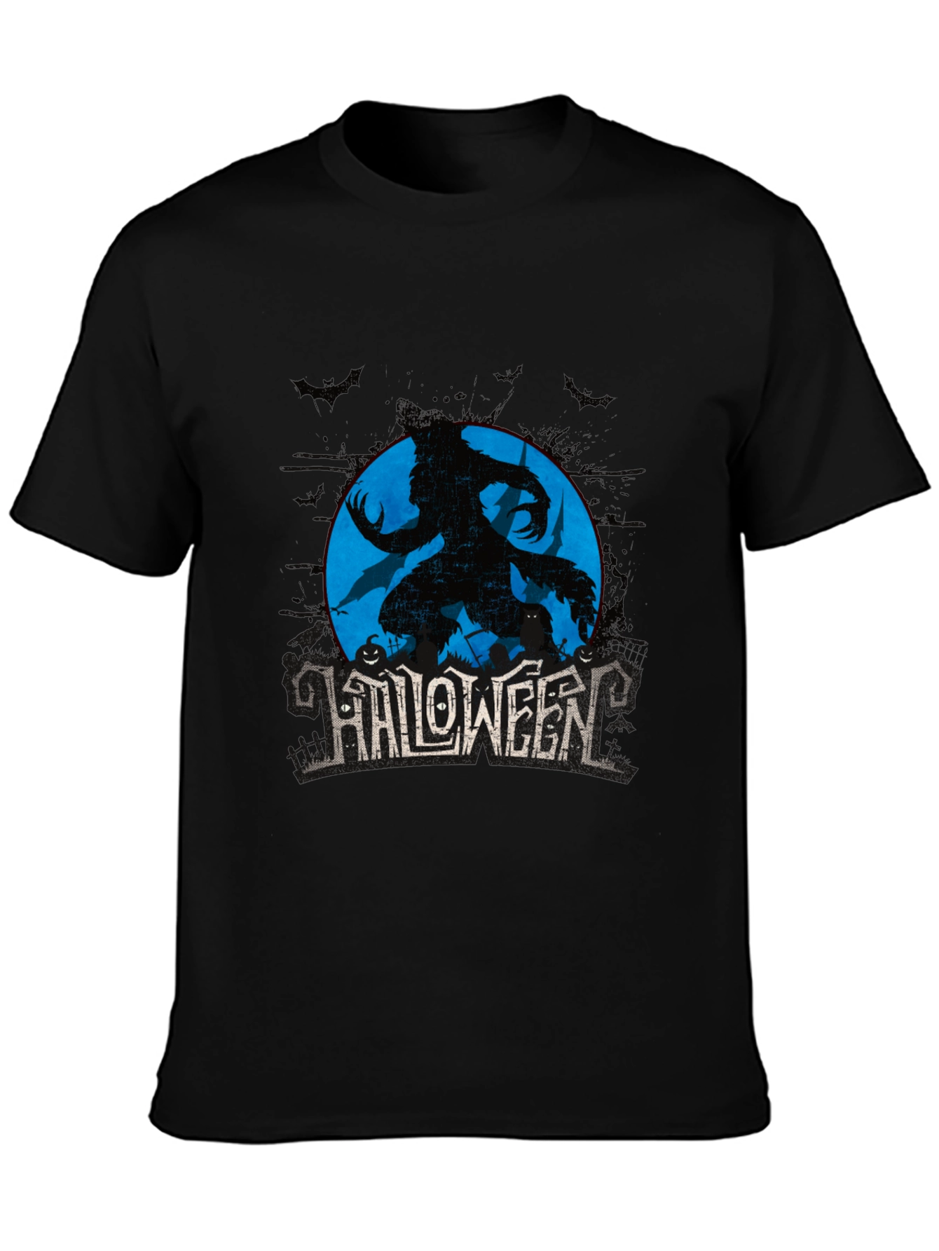 Halloween Werewolf Graphic T-Shirt