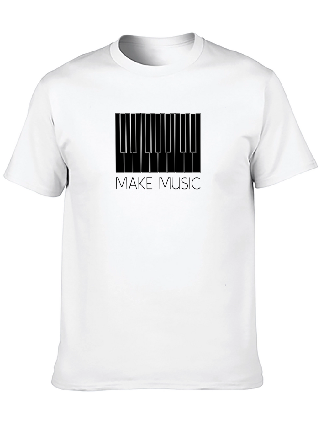 Make Music Piano Keys Graphic Tee