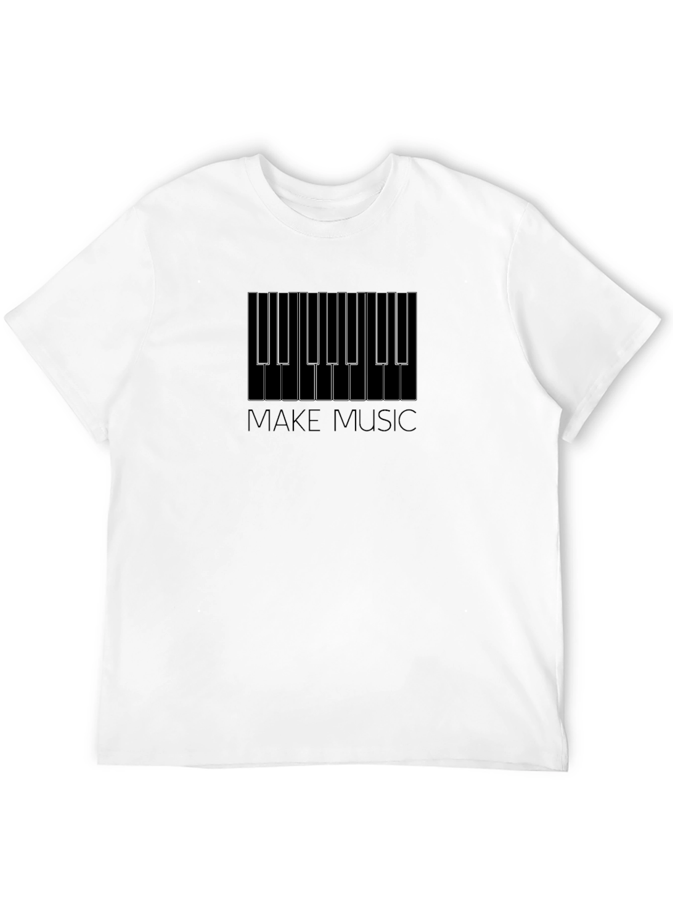 Make Music Piano Keys Graphic Tee