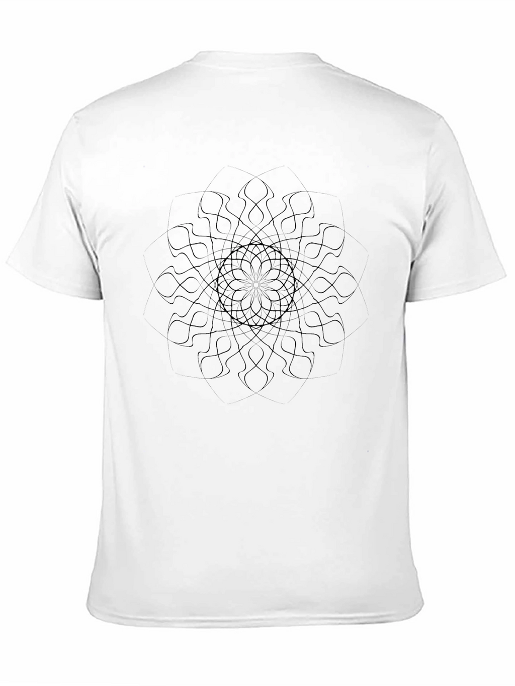 Geometric Mandala T-Shirt - Stylish Black Tee