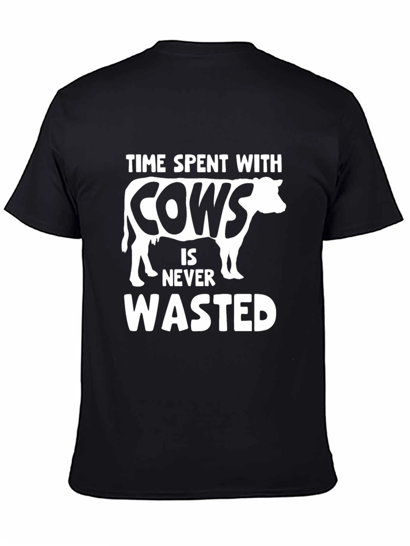 Time Spent with Cows Never Wasted Graphic Tee