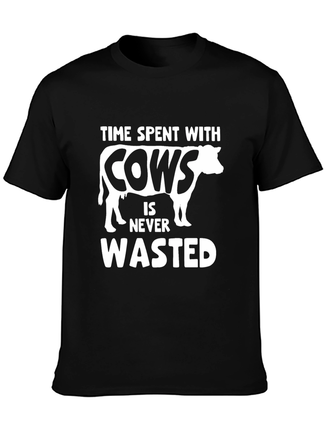 Time Spent with Cows Never Wasted Graphic Tee