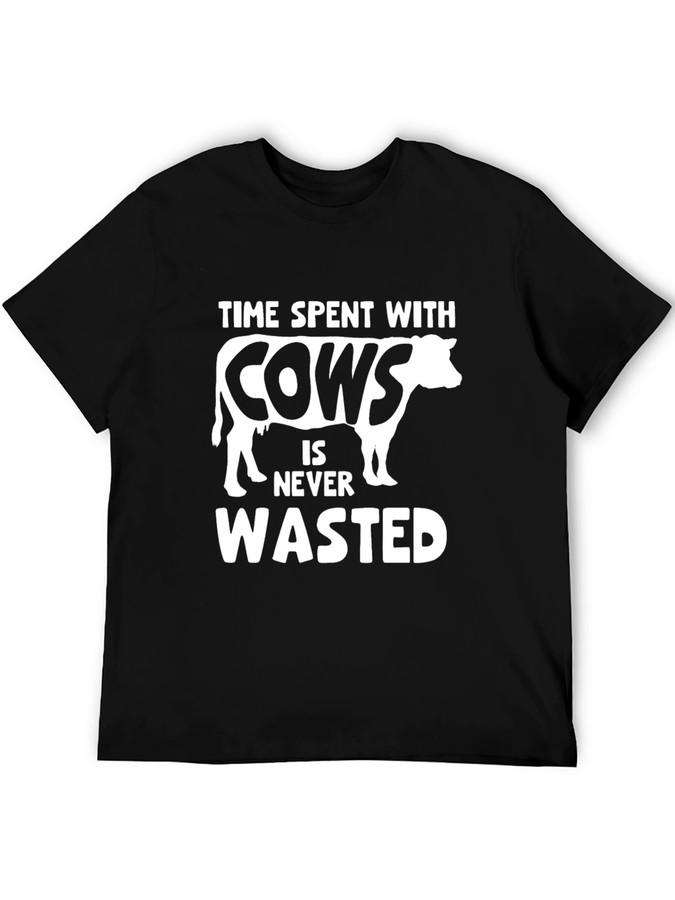 Time Spent with Cows Never Wasted Graphic Tee