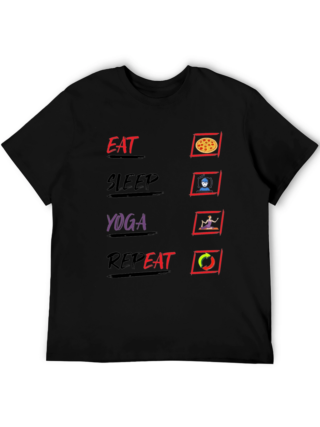 Eat Sleep Yoga Repeat T-Shirt