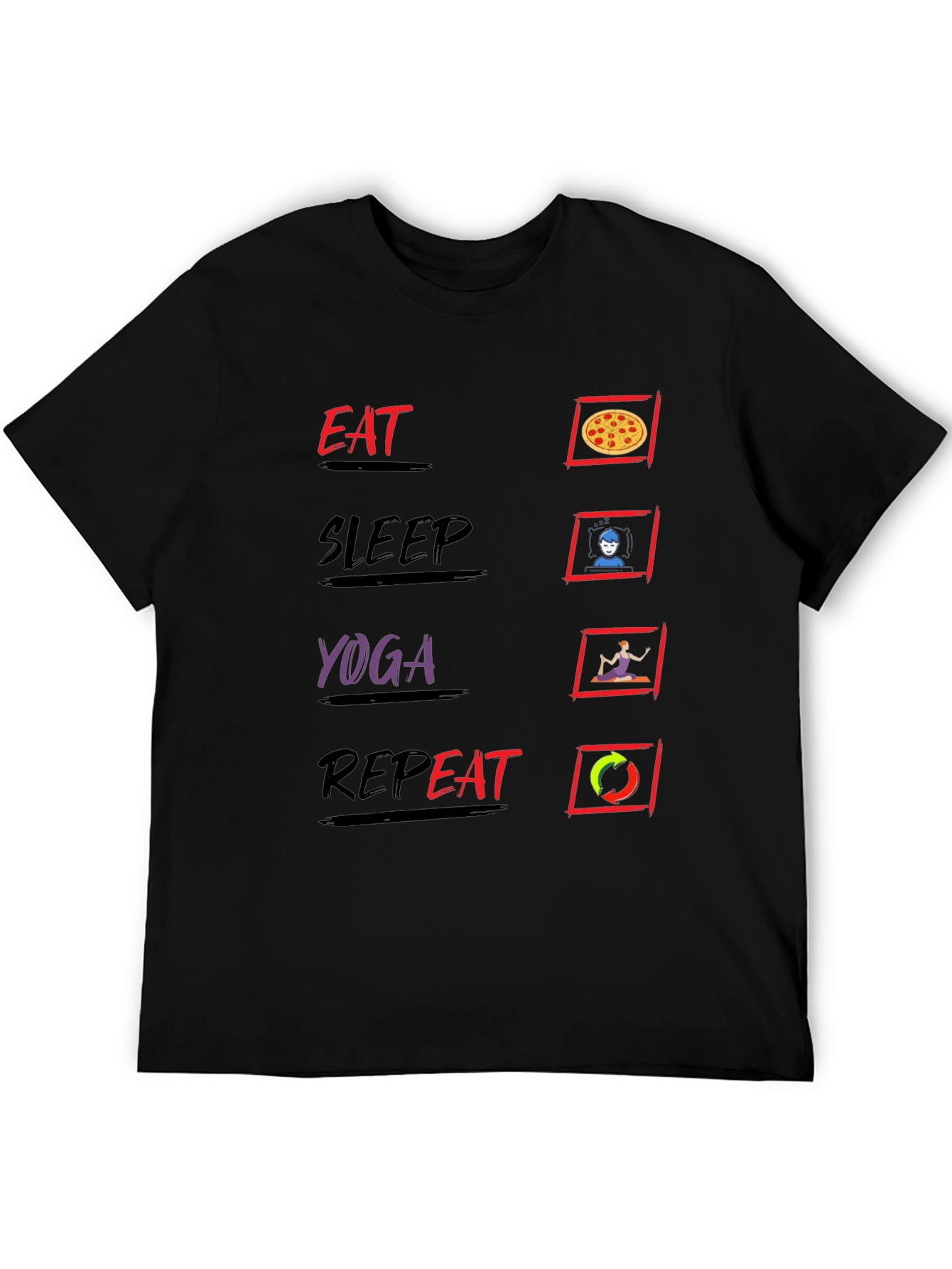 Eat Sleep Yoga Repeat T-Shirt
