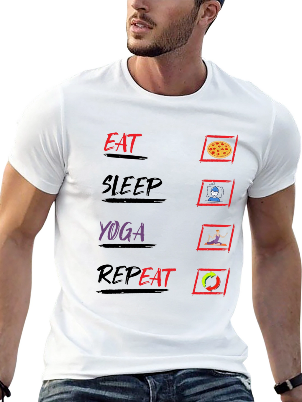 Eat Sleep Yoga Repeat T-Shirt