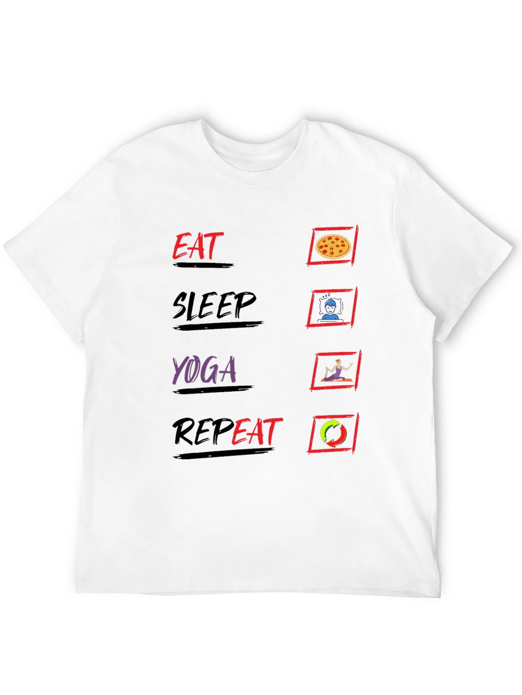 Eat Sleep Yoga Repeat T-Shirt