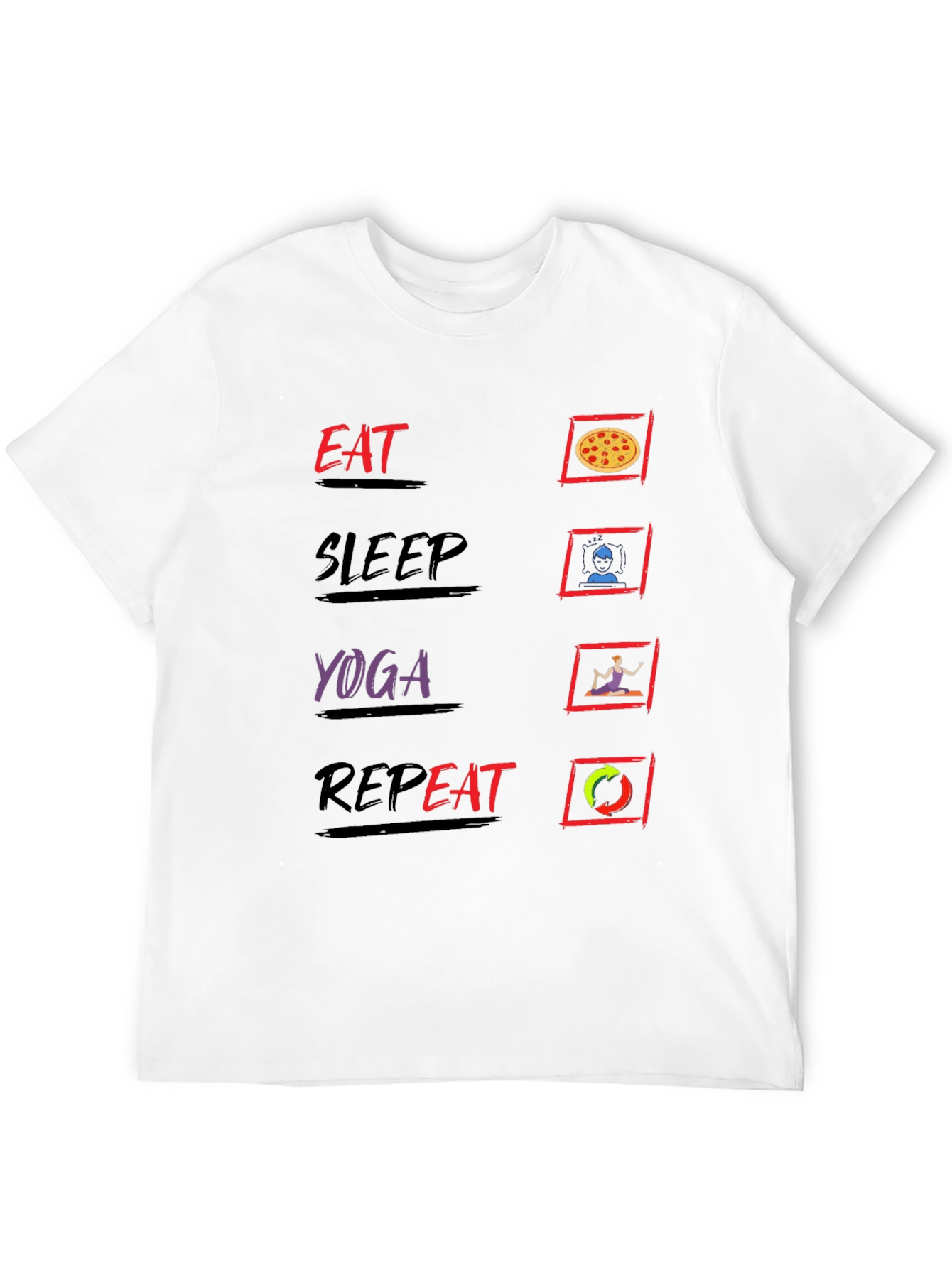 Eat Sleep Yoga Repeat T-Shirt