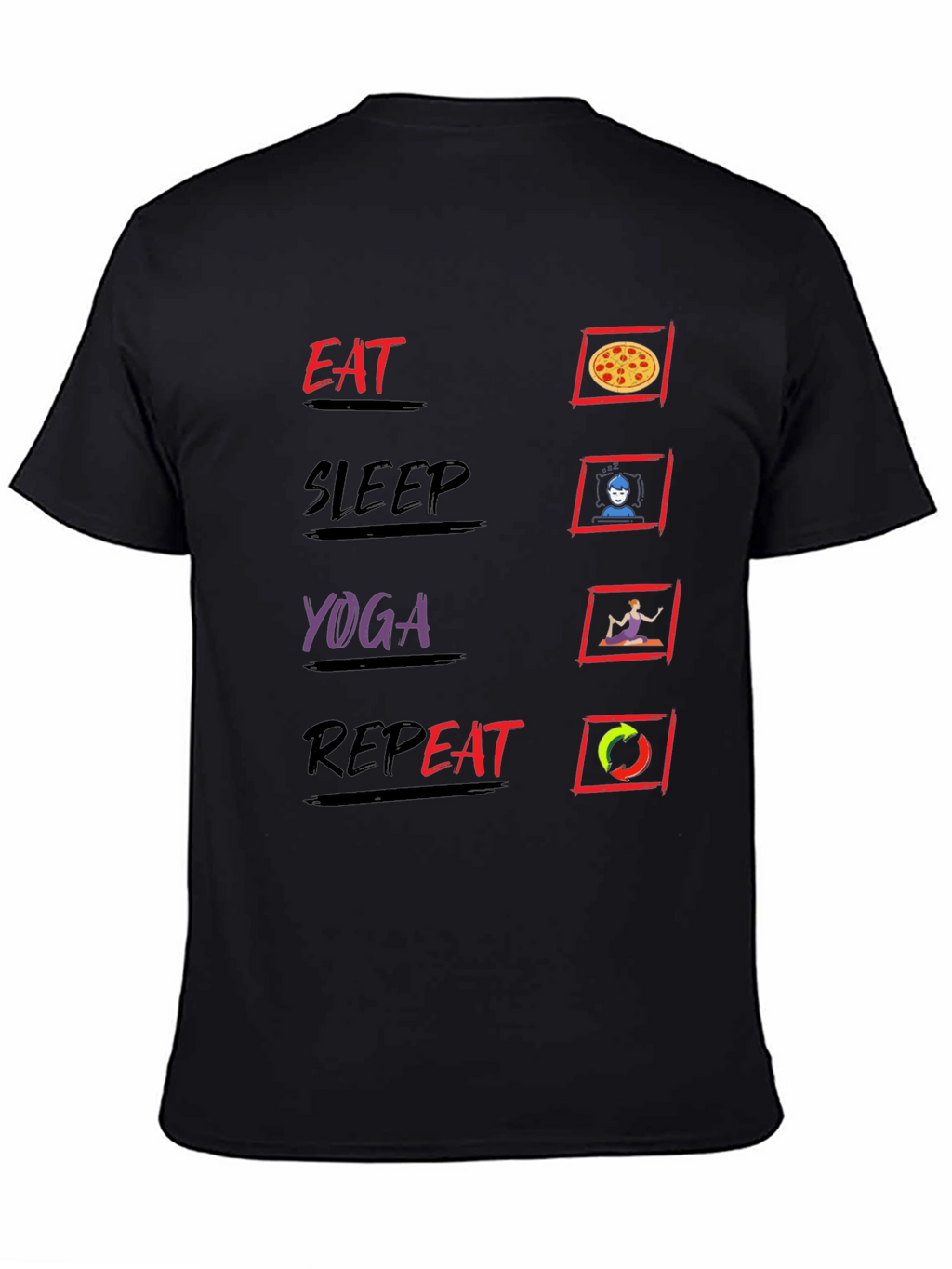 Eat Sleep Yoga Repeat T-Shirt