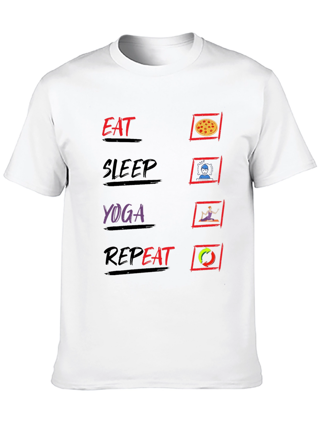 Eat Sleep Yoga Repeat T-Shirt
