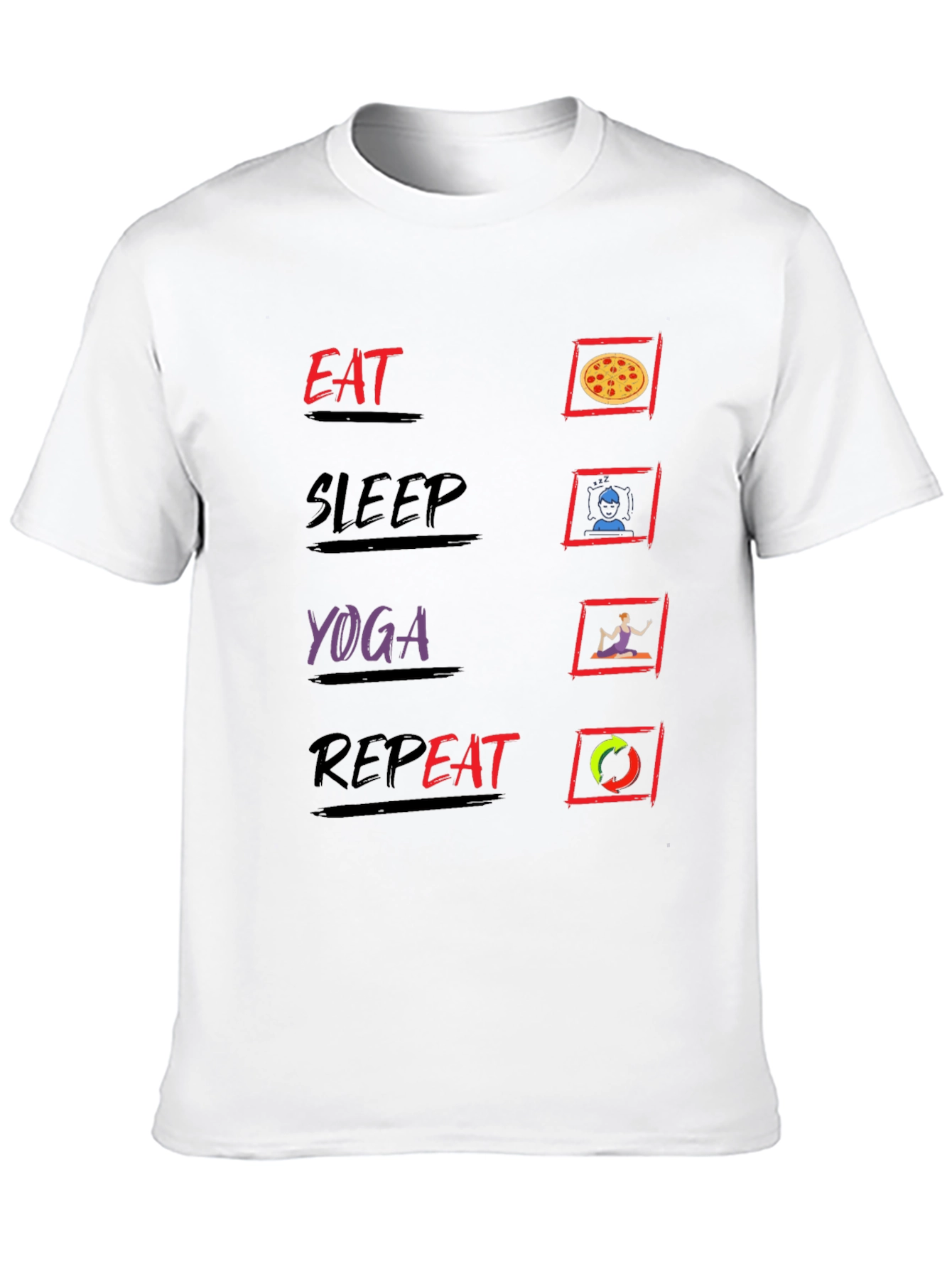Eat Sleep Yoga Repeat T-Shirt