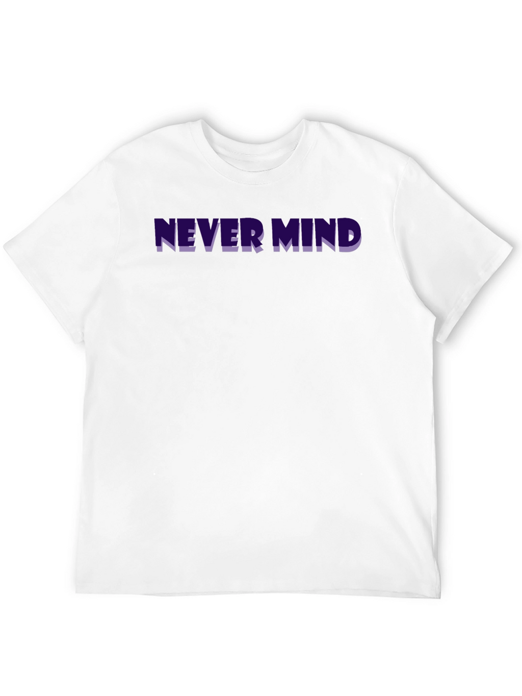 Never Mind Graphic Tee - Trendy Black T-Shirt
