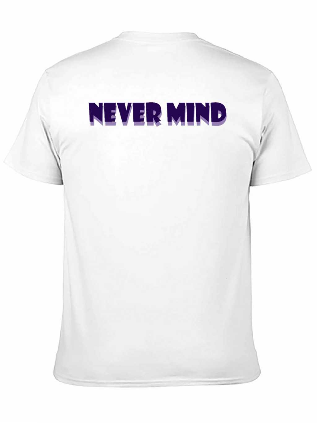 Never Mind Graphic Tee - Trendy Black T-Shirt