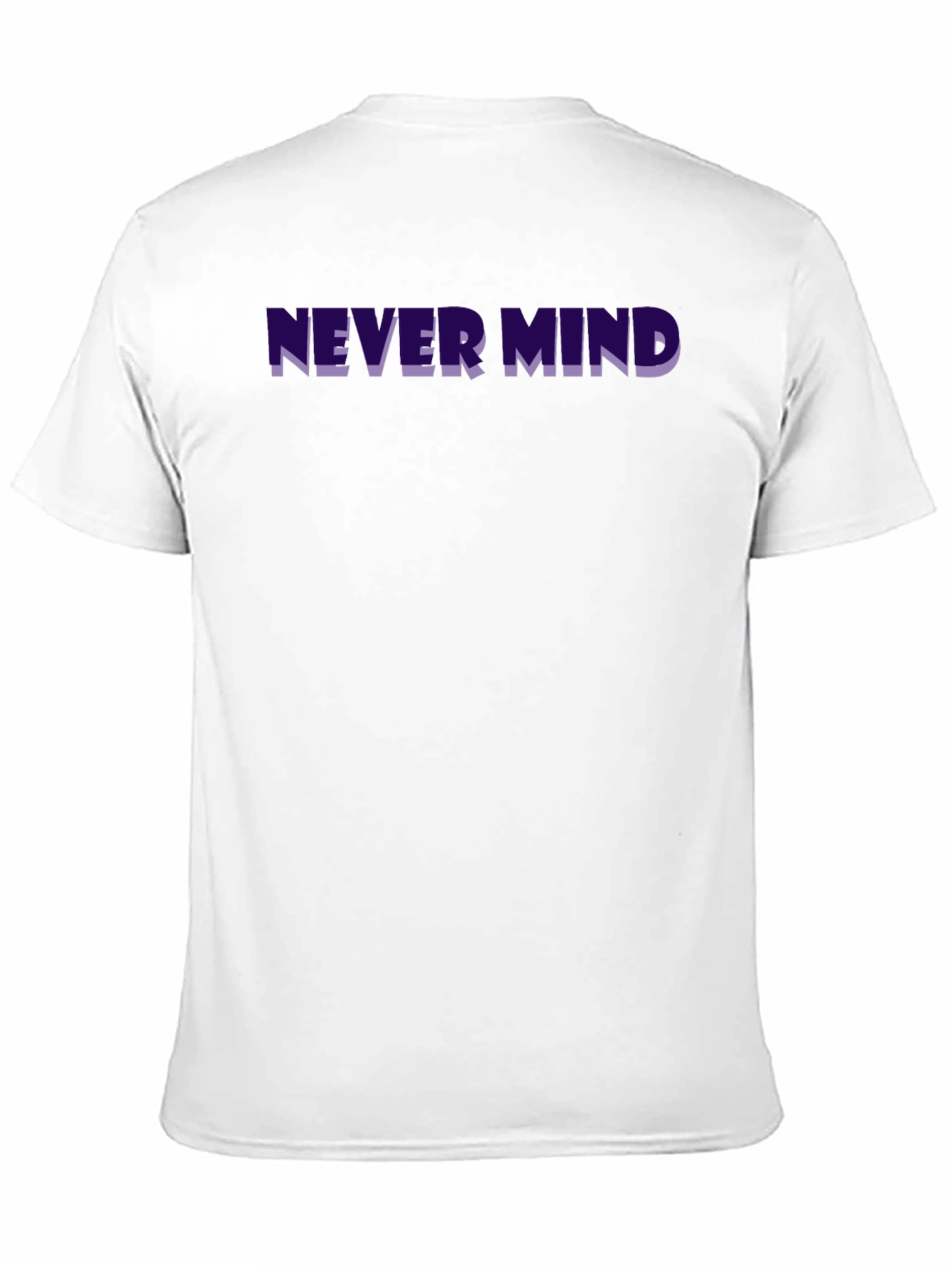 Never Mind Graphic Tee - Trendy Black T-Shirt