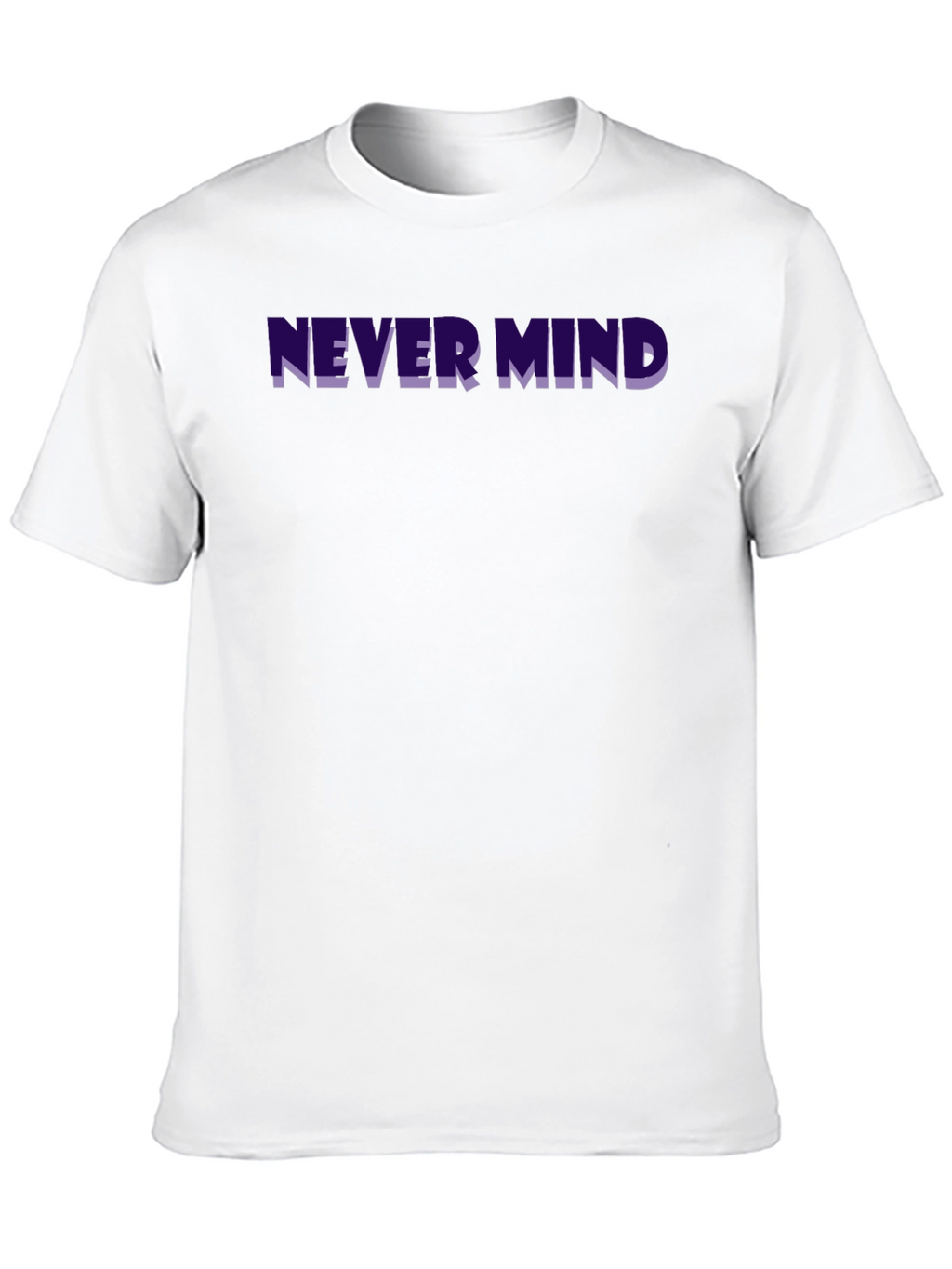 Never Mind Graphic Tee - Trendy Black T-Shirt