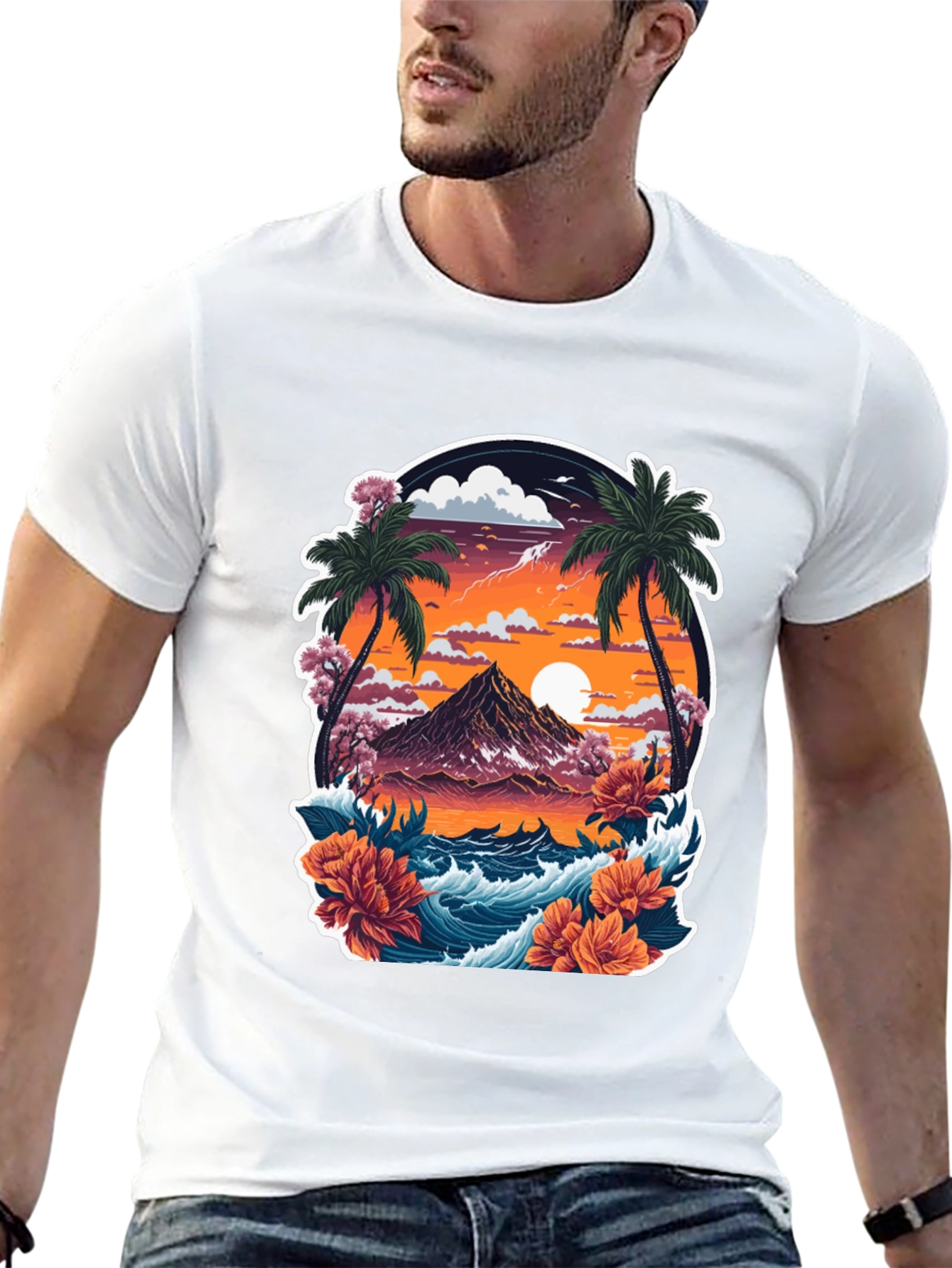 Tropical Sunset Tee