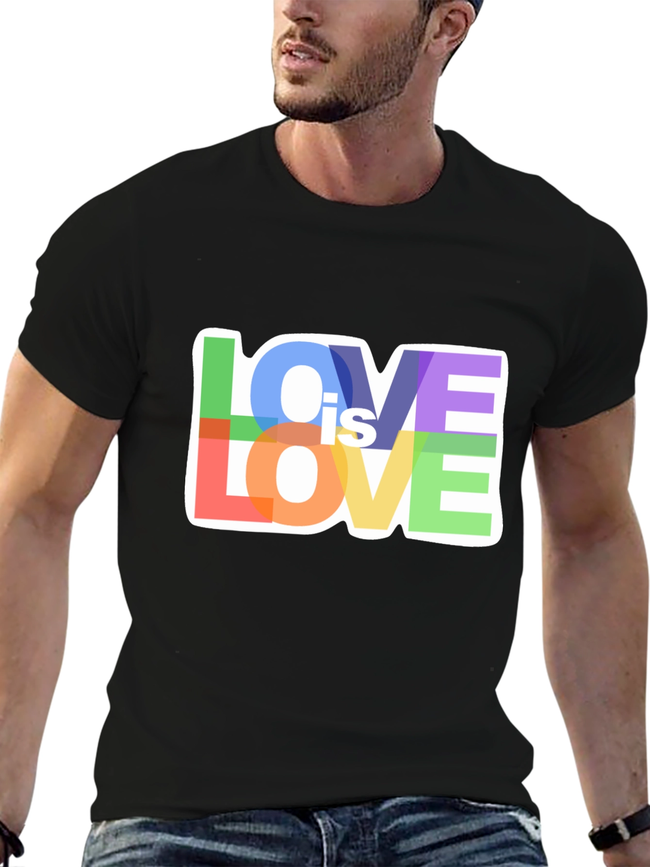 Love is Love Rainbow Graphic T-Shirt
