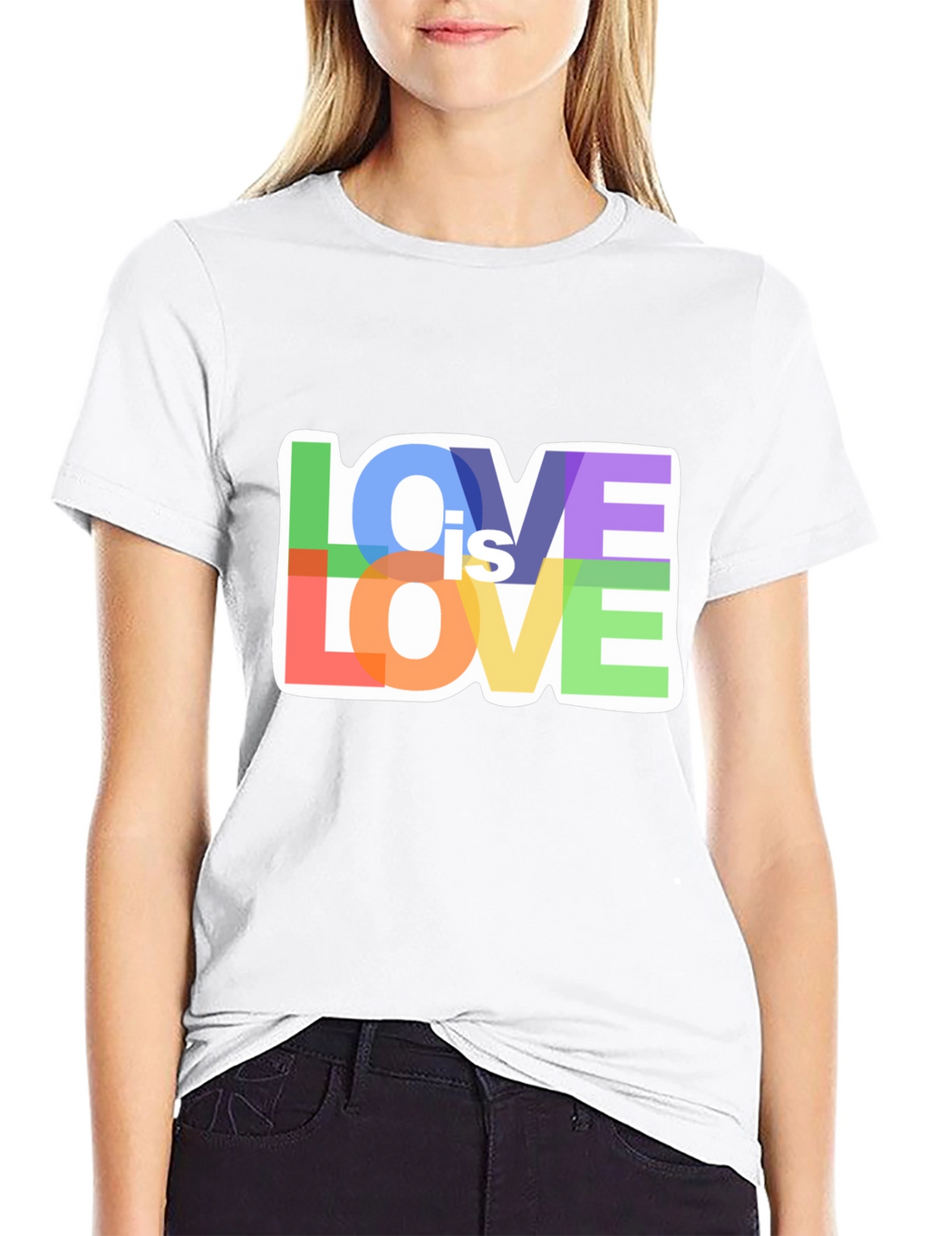 Love is Love Rainbow Graphic T-Shirt