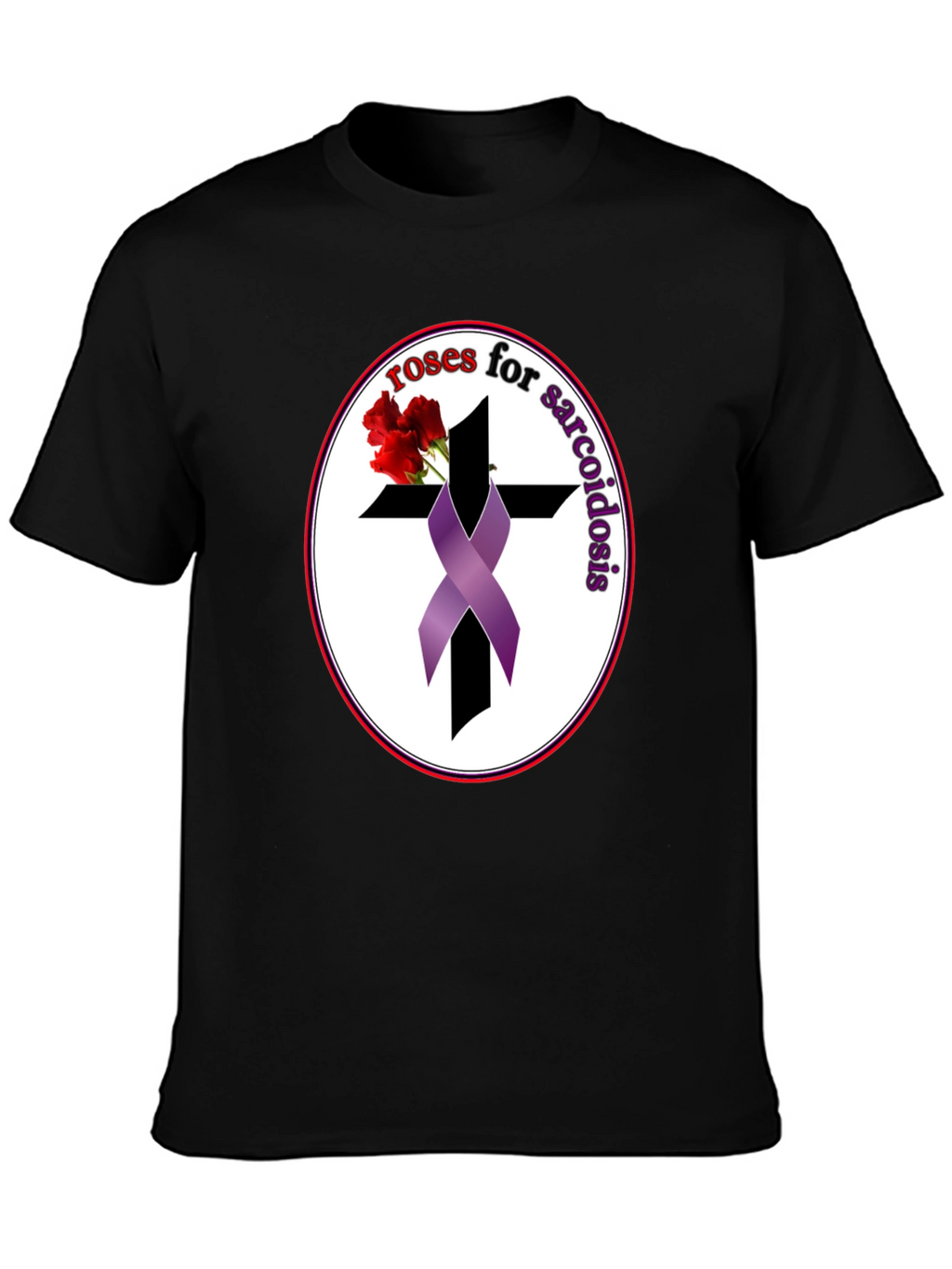 Roses for Sarcoidosis Awareness Ribbon T-Shirt