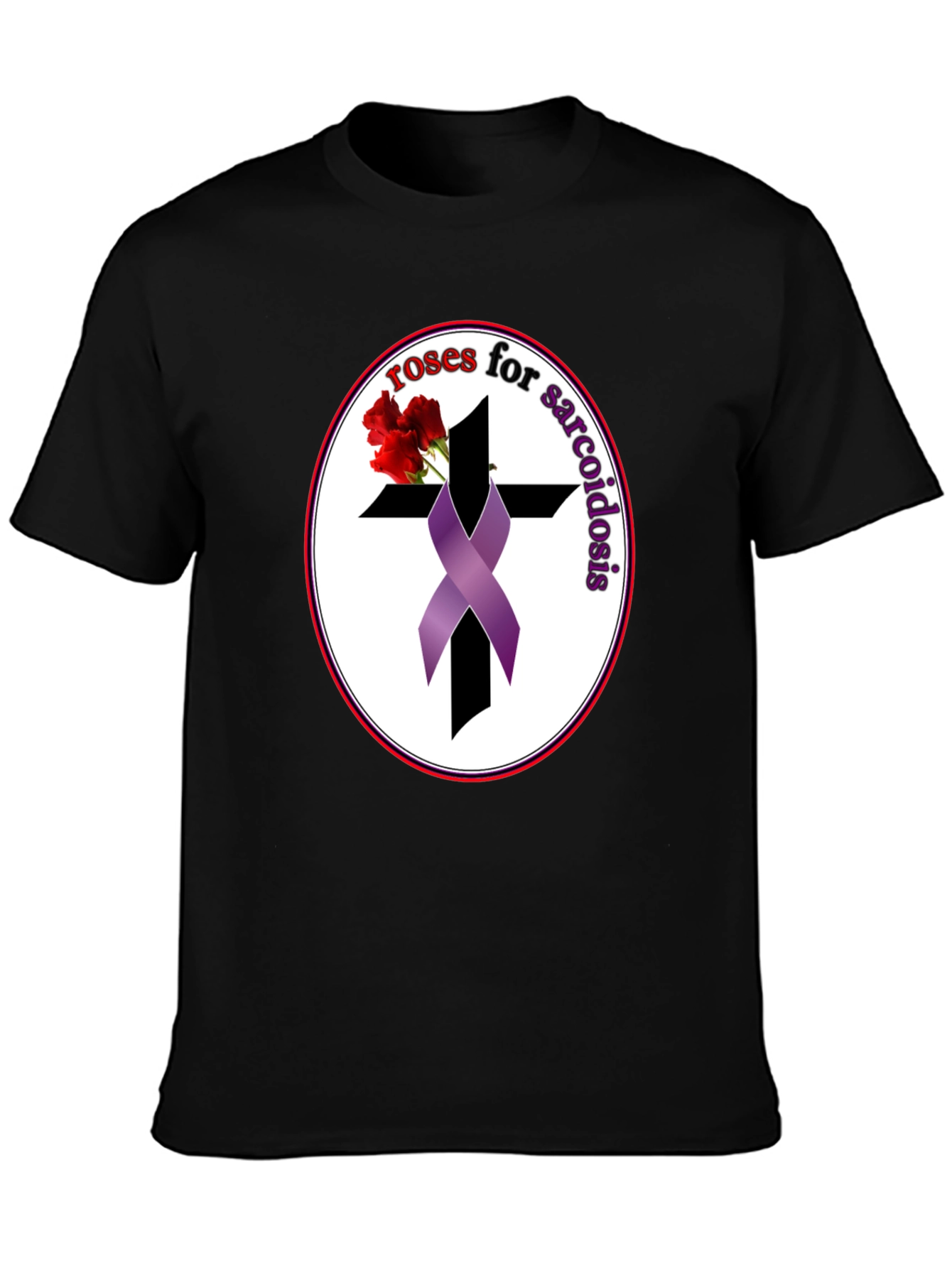 Roses for Sarcoidosis Awareness Ribbon T-Shirt