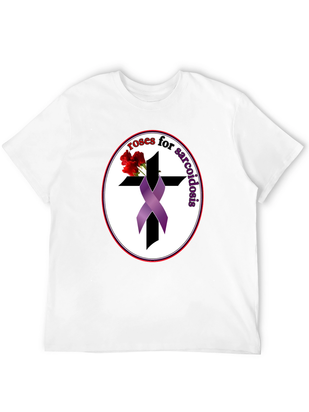 Roses for Sarcoidosis Awareness Ribbon T-Shirt