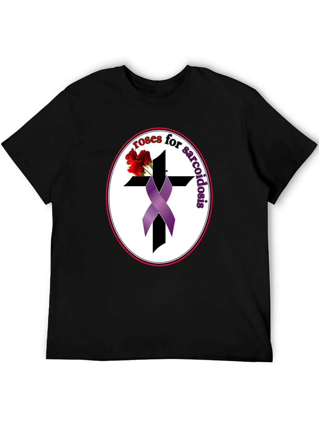 Roses for Sarcoidosis Awareness Ribbon T-Shirt