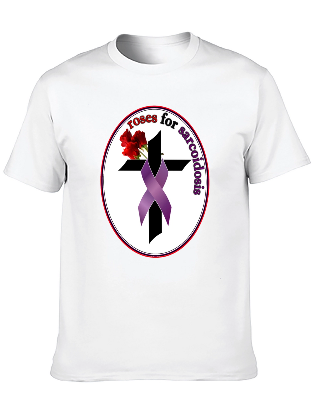 Roses for Sarcoidosis Awareness Ribbon T-Shirt