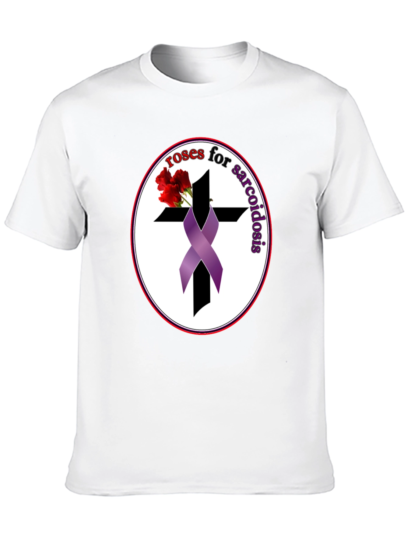 Roses for Sarcoidosis Awareness Ribbon T-Shirt
