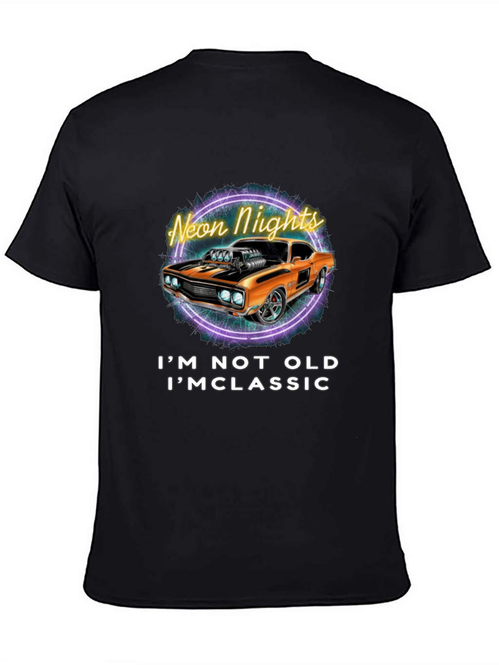 Classic Car Neon Nights Graphic Tee