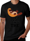 Just Go With The Platypus Black Tee