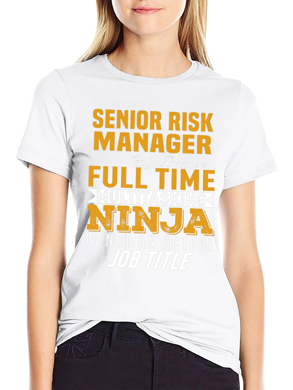 Senior Risk Manager Full-Time Multitasking Ninja T-Shirt