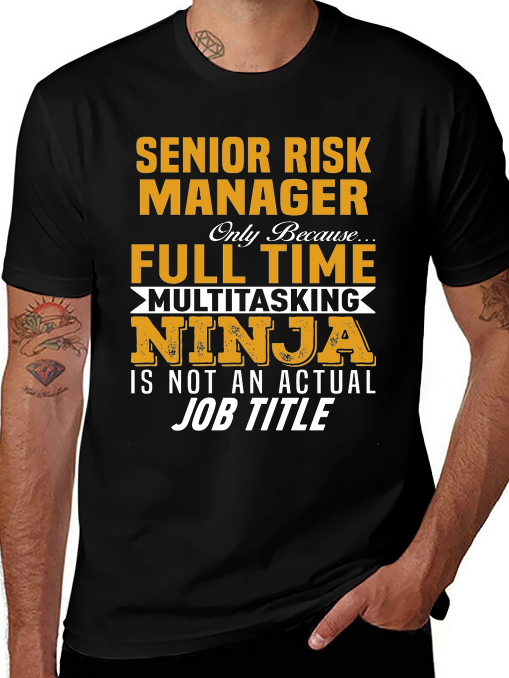 Senior Risk Manager Full-Time Multitasking Ninja T-Shirt