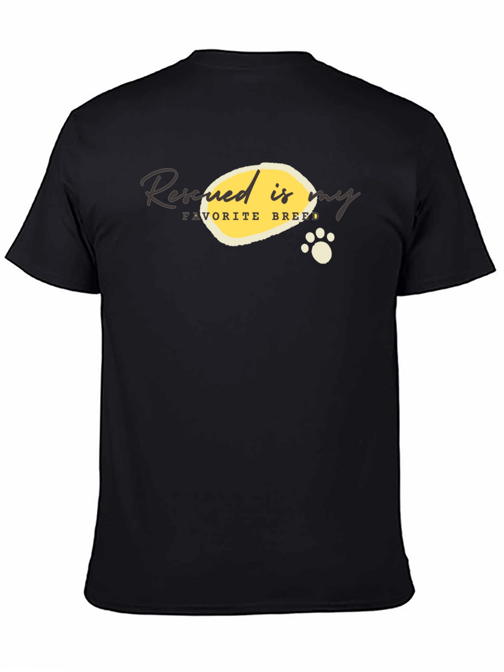Rescued is My Favorite Breed Graphic T-Shirt