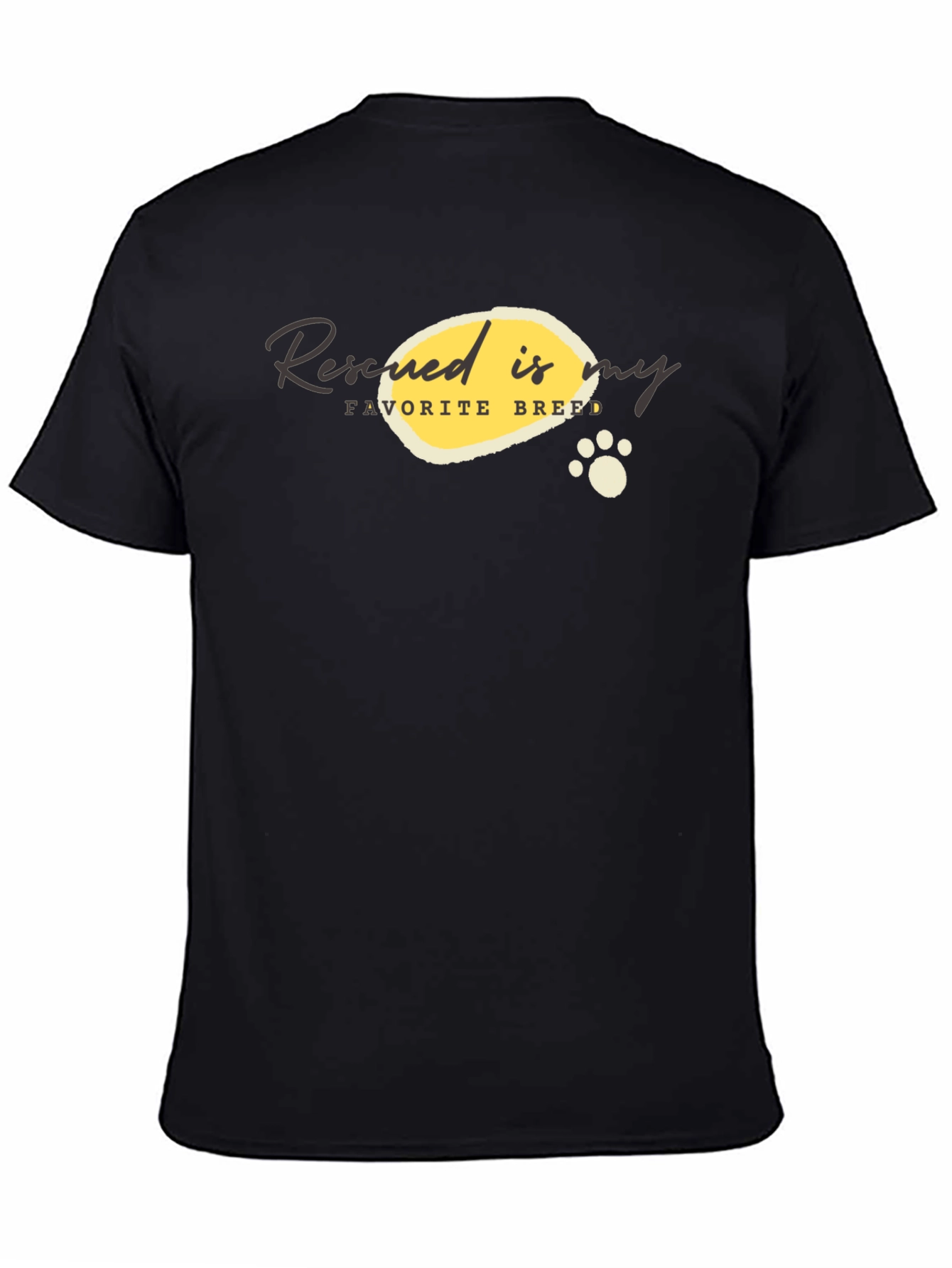 Rescued is My Favorite Breed Graphic T-Shirt