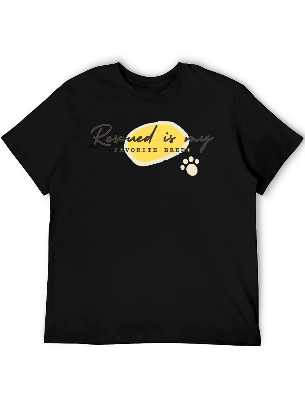 Rescued is My Favorite Breed Graphic T-Shirt