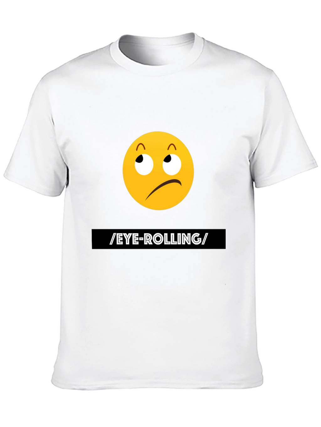 Eye-Rolling Emoji Graphic T-Shirt