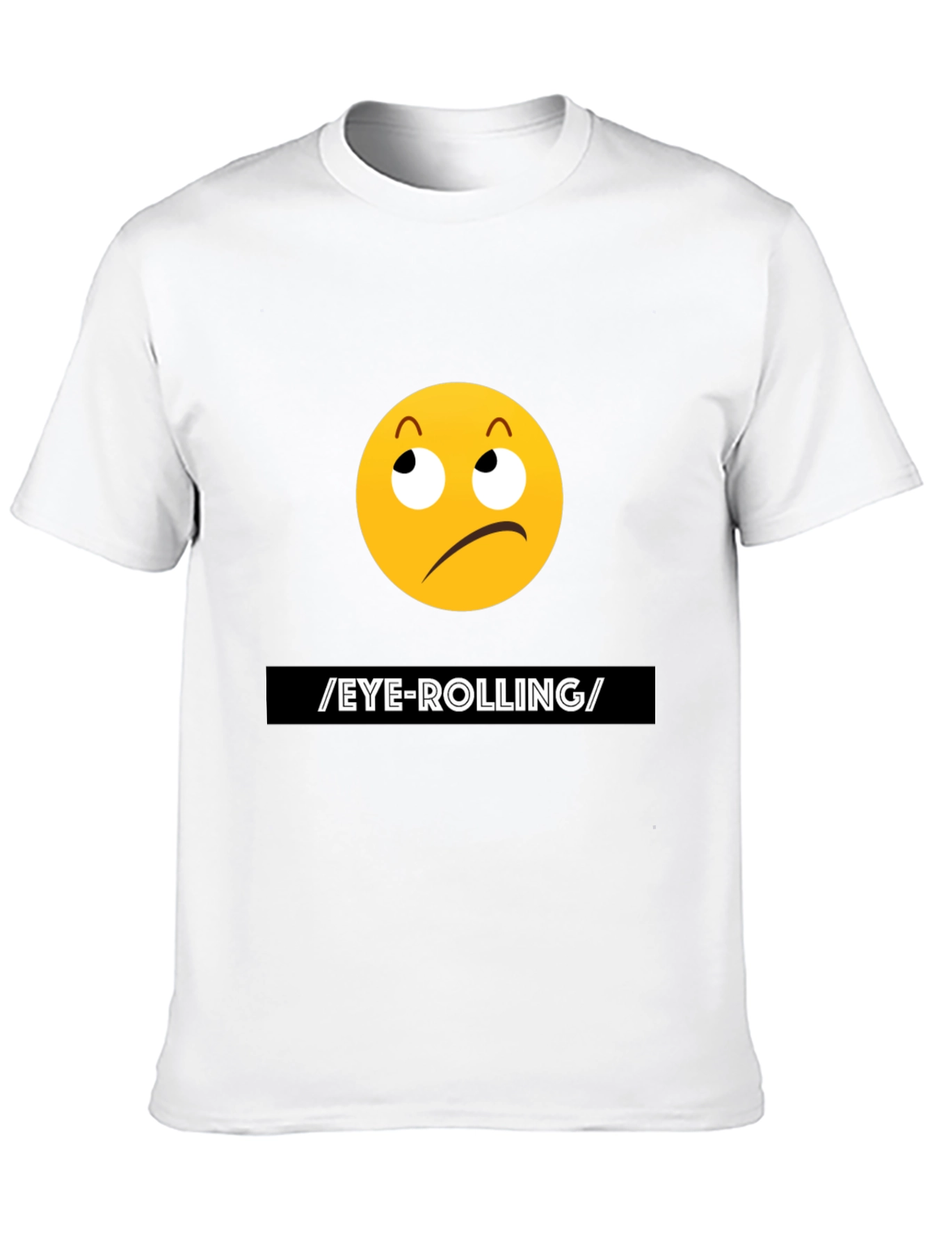 Eye-Rolling Emoji Graphic T-Shirt